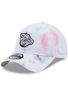 New Era Lehigh Valley Ironpigs Baby Toddler Ice Dye Core Classic 2.0 Adjustable Hat - White
