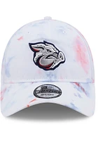 New Era Lehigh Valley Ironpigs Baby Toddler Ice Dye Core Classic 2.0 Adjustable Hat - White