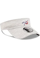 New Era Reading Fightin Phils Mens Grey Distinct Visor Adjustable Visor