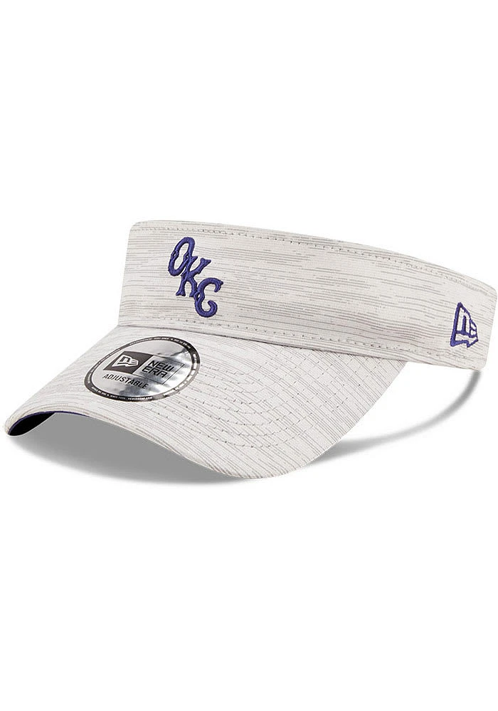 New Era Oklahoma City Dodgers Mens Grey Distinct Visor Adjustable Visor