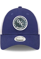 New Era Oklahoma City Dodgers Blue Womens Glitter Circle 9FORTY Womens Adjustable Hat