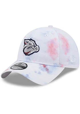 New Era Lehigh Valley Ironpigs White JR Ice Dye Core Classic 2.0 Youth Adjustable Hat
