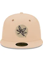 New Era Ohio State Buckeyes Mens Brown 2T 59FIFTY Fitted Hat