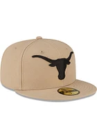 New Era Texas Longhorns Mens Tan 2T 59FIFTY Fitted Hat