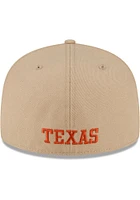 New Era Texas Longhorns Mens Tan 2T 59FIFTY Fitted Hat