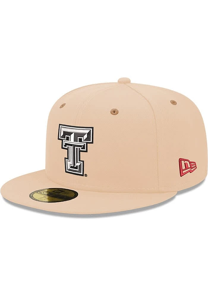 New Era Texas Tech Red Raiders Mens Brown 2T 59FIFTY Fitted Hat