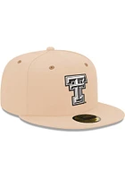 New Era Texas Tech Red Raiders Mens Brown 2T 59FIFTY Fitted Hat