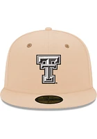 New Era Texas Tech Red Raiders Mens Brown 2T 59FIFTY Fitted Hat