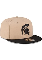 New Era Michigan State Spartans Brown 2T 9FIFTY Classic Mens Snapback Hat