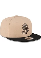 New Era Michigan State Spartans Brown 2T 9FIFTY Mens Snapback Hat