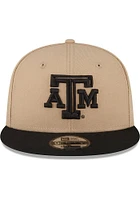 New Era Texas A&M Aggies Tan 2T 9FIFTY Mens Snapback Hat