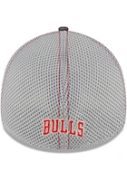 New Era Chicago Bulls Mens Grey 2T Neo 39THIRTY Flex Hat