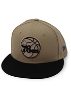 New Era Philadelphia 76ers Brown 2T 9FIFTY Mens Snapback Hat