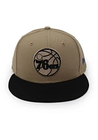 New Era Philadelphia 76ers Brown 2T 9FIFTY Mens Snapback Hat