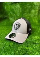 New Era Sporting Kansas City Mens Grey 2T Neo 39THIRTY Flex Hat