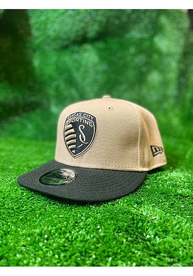 New Era Sporting Kansas City Brown 2T 9FIFTY Mens Snapback Hat