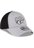 New Era K-State Wildcats Mens Grey 2T Neo 39THIRTY Flex Hat