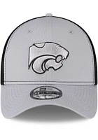 New Era K-State Wildcats Mens Grey 2T Neo 39THIRTY Flex Hat