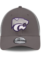 New Era K-State Wildcats Mens Graphite 2T Neo 39THIRTY Flex Hat