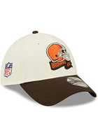 New Era Cleveland Browns Mens Ivory 2022 Sideline 39THIRTY Flex Hat