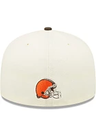 New Era Cleveland Browns Mens Ivory 2022 Sideline 59FIFTY Fitted Hat
