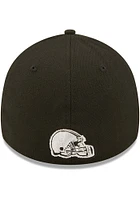 New Era Cleveland Browns Mens Black 2022 Sideline BW 39THIRTY Flex Hat