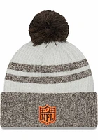 New Era Cleveland Browns Brown Retro 2022 Sideline Sport Mens Knit Hat
