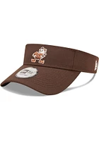 New Era Cleveland Browns Mens Brown Retro 2022 Sideline Adjustable Visor