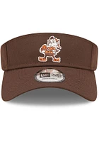 New Era Cleveland Browns Mens Brown Retro 2022 Sideline Adjustable Visor