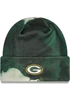 New Era Green Bay Packers Green 2022 Ink Dye Cuff Mens Knit Hat