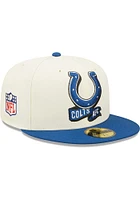 New Era Indianapolis Colts Mens Blue 2022 Sideline 59FIFTY Fitted Hat
