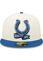 New Era Indianapolis Colts Mens Blue 2022 Sideline 59FIFTY Fitted Hat