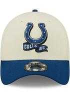 New Era Indianapolis Colts Mens Ivory 2022 Sideline 39THIRTY Flex Hat