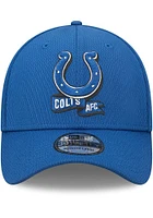 New Era Indianapolis Colts Mens Blue 2022 Coaches 39THIRTY Flex Hat