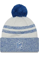 New Era Indianapolis Colts Grey Retro 2022 Sideline Sport Mens Knit Hat