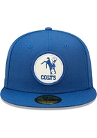 New Era Indianapolis Colts Mens Blue Retro 2022 Sideline 59FIFTY Fitted Hat