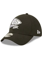 New Era Kansas City Chiefs Mens Black 2022 Sideline BW 39THIRTY Flex Hat