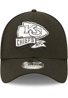 New Era Kansas City Chiefs Mens Black 2022 Sideline BW 39THIRTY Flex Hat