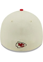 New Era Kansas City Chiefs Mens Ivory 2022 Sideline 39THIRTY Flex Hat