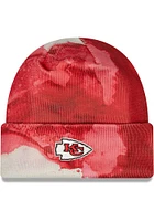 New Era Kansas City Chiefs Red 2022 Ink Dye Cuff Mens Knit Hat