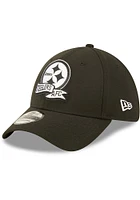 New Era Pittsburgh Steelers Mens Black 2022 Sideline BW 39THIRTY Flex Hat