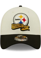 New Era Pittsburgh Steelers Mens Ivory 2022 Sideline 39THIRTY Flex Hat
