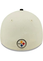New Era Pittsburgh Steelers Mens Ivory 2022 Sideline 39THIRTY Flex Hat