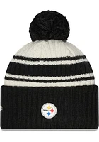 New Era Pittsburgh Steelers Ivory 2022 Sideline Sport Mens Knit Hat