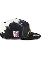 New Era Pittsburgh Steelers Black Ink Dye 2022 Sideline 9FIFTY Mens Snapback Hat