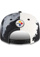 New Era Pittsburgh Steelers Black Ink Dye 2022 Sideline 9FIFTY Mens Snapback Hat