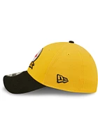 New Era Pittsburgh Steelers Mens Black Alt 2022 Sideline 39THIRTY Flex Hat