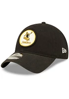 New Era Pittsburgh Steelers Black JR Retro 2022 Sideline 9TWENTY Youth Adjustable Hat
