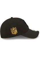 New Era Pittsburgh Steelers Black JR Retro 2022 Sideline 9TWENTY Youth Adjustable Hat