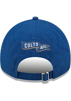 New Era Indianapolis Colts Retro 2022 Sideline 9TWENTY Adjustable Hat - Blue